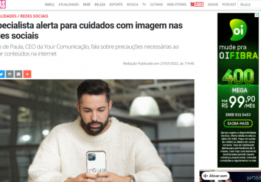 Especialista alerta para cuidados com imagem nas redes sociais