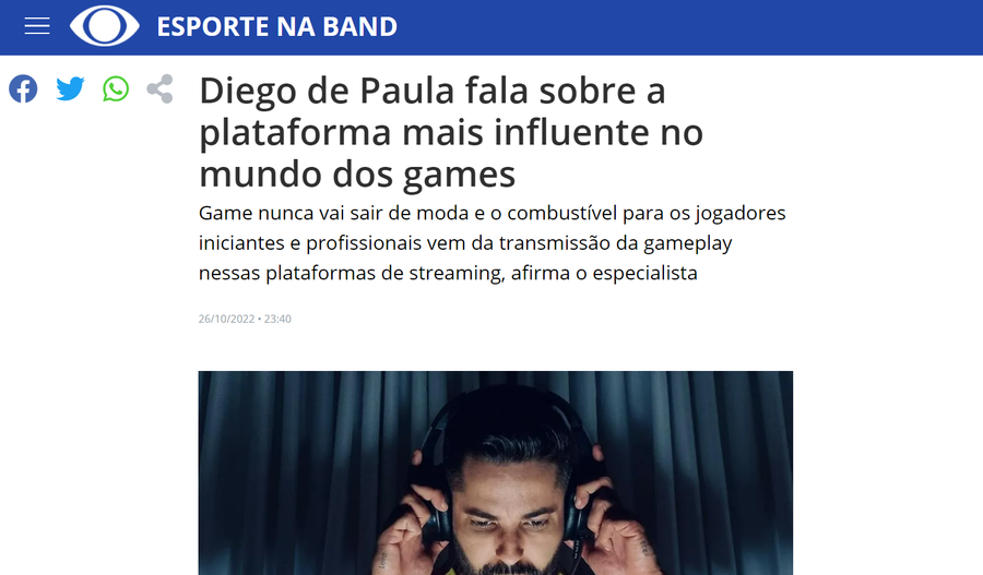 Diego de Paula fala sobre a plataforma mais influente no mundo dos games